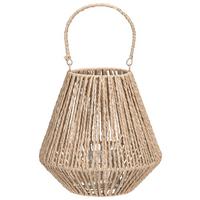 Lámpás Stripe - natúr színű, Üveg/fém (26,5/25,5/26,5cm) - Modern Living