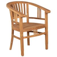 Garten-Relaxsessel Woodie Teak massiv - Teakfarben, Design, Holz (60/83/49cm) - Gardenson