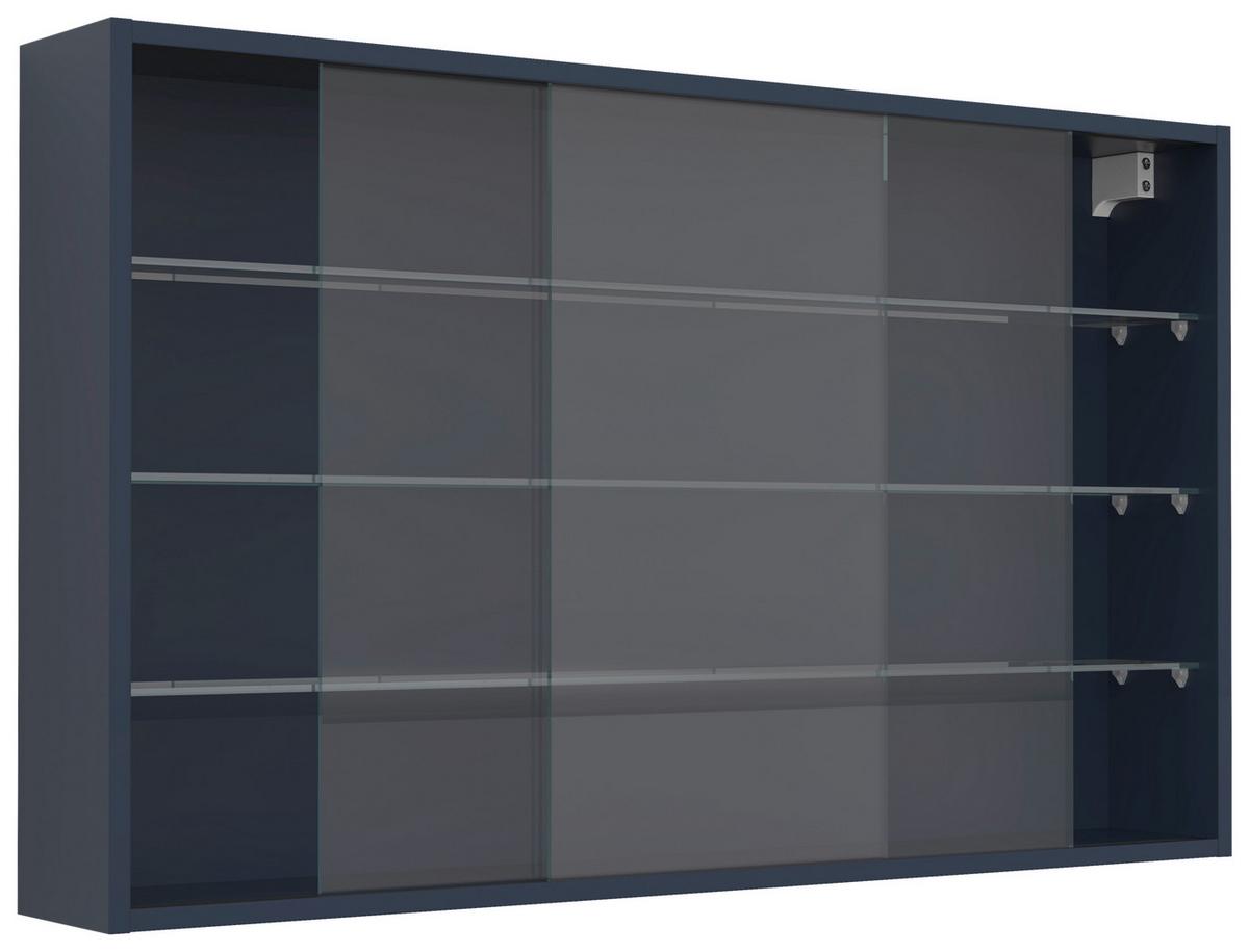 HÄNGEVITRINE DRIVALO XL - Transparent/Anthrazit, Design, Glas/Holzwerkstoff (100/60/15cm) - MID.YOU