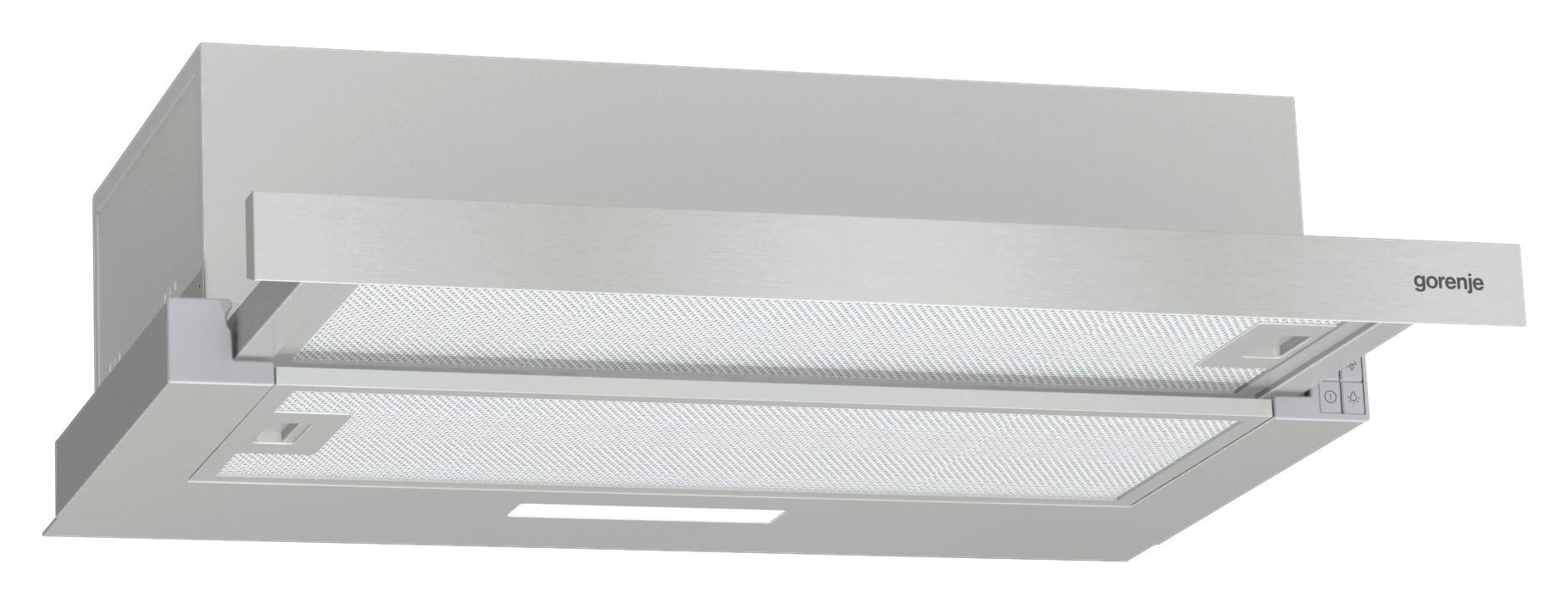 OKAP KUCHENNY TH 62E3X - kolor srebrny, Basics, tworzywo sztuczne/metal (60/17/30,6cm) - Gorenje