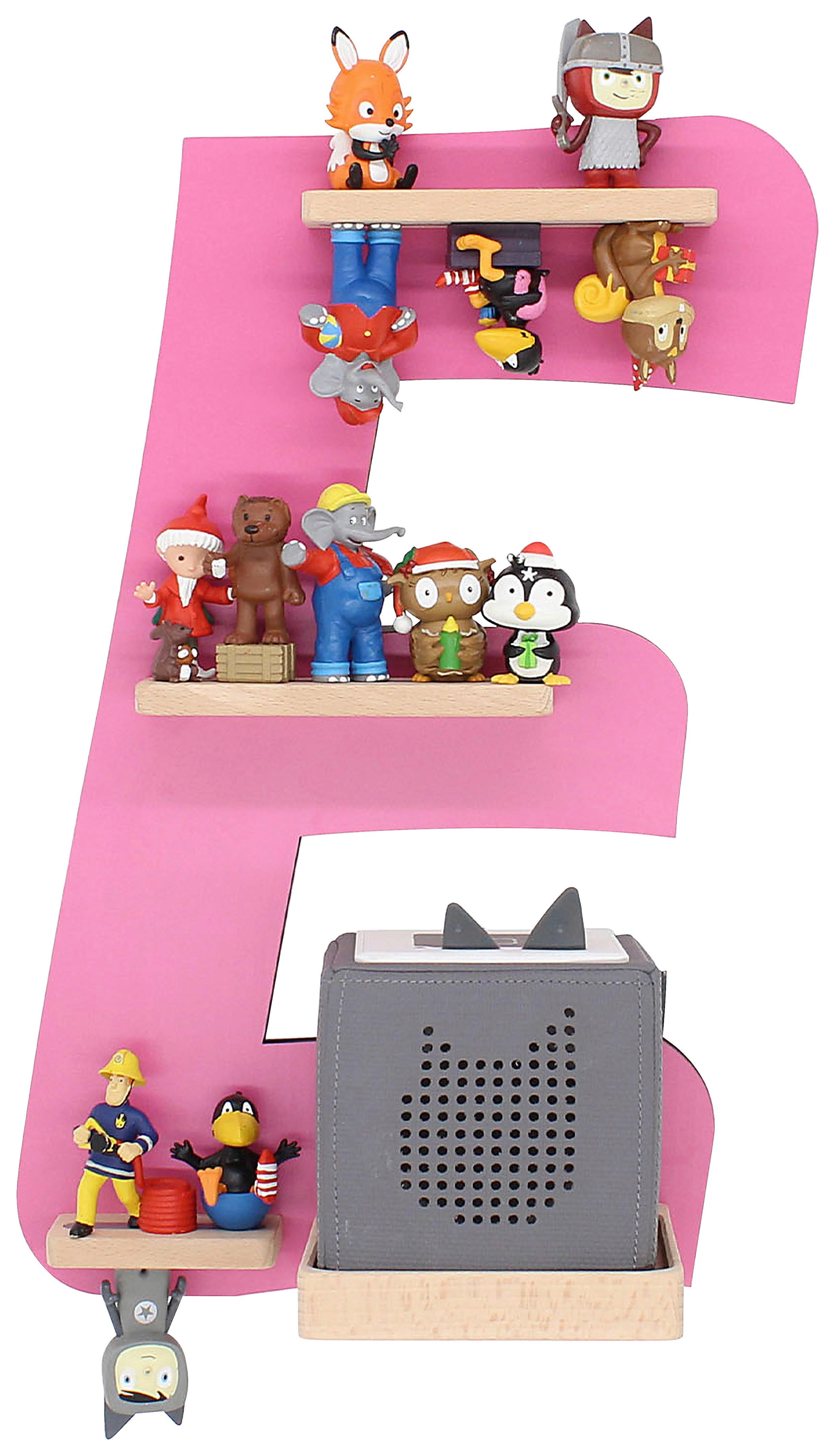 Otroška Polica Boarti, Pink - pink, Moderno, leseni material (32/47/19cm) - MID.YOU