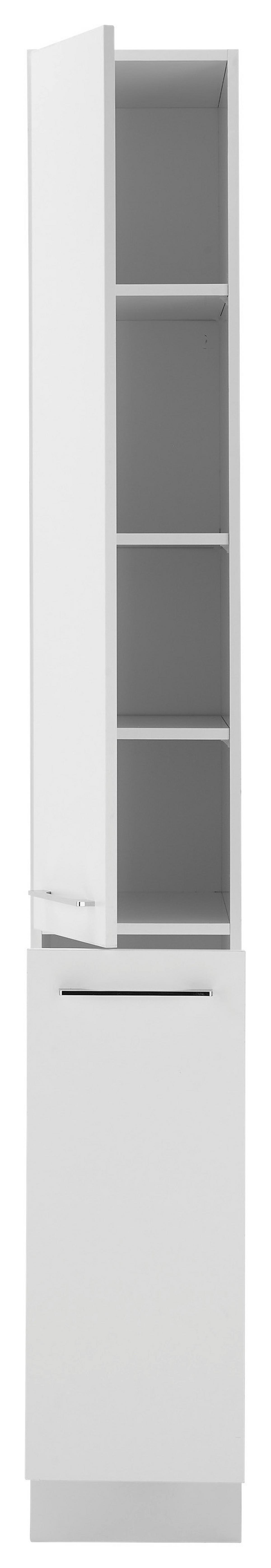 Kihúzható Kamraszekrény Turin Vs 30 White - króm/fehér, Trend, faalapú anyag/fém (30/211/57cm) - MID.YOU