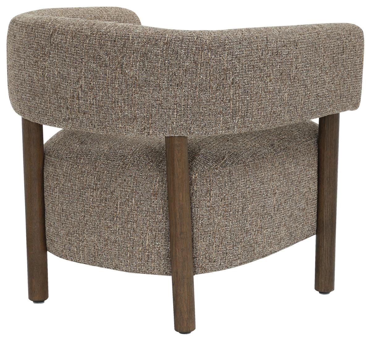 Tv Fotelja Allure - crno-smeđa/smeđa, Moderno, drvo/tekstil (73/70/69cm) - Mömax