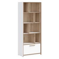 Álló Polc Modera - natúr színű/fehér, Modern, műanyag/faalapú anyag (70/181/38cm)