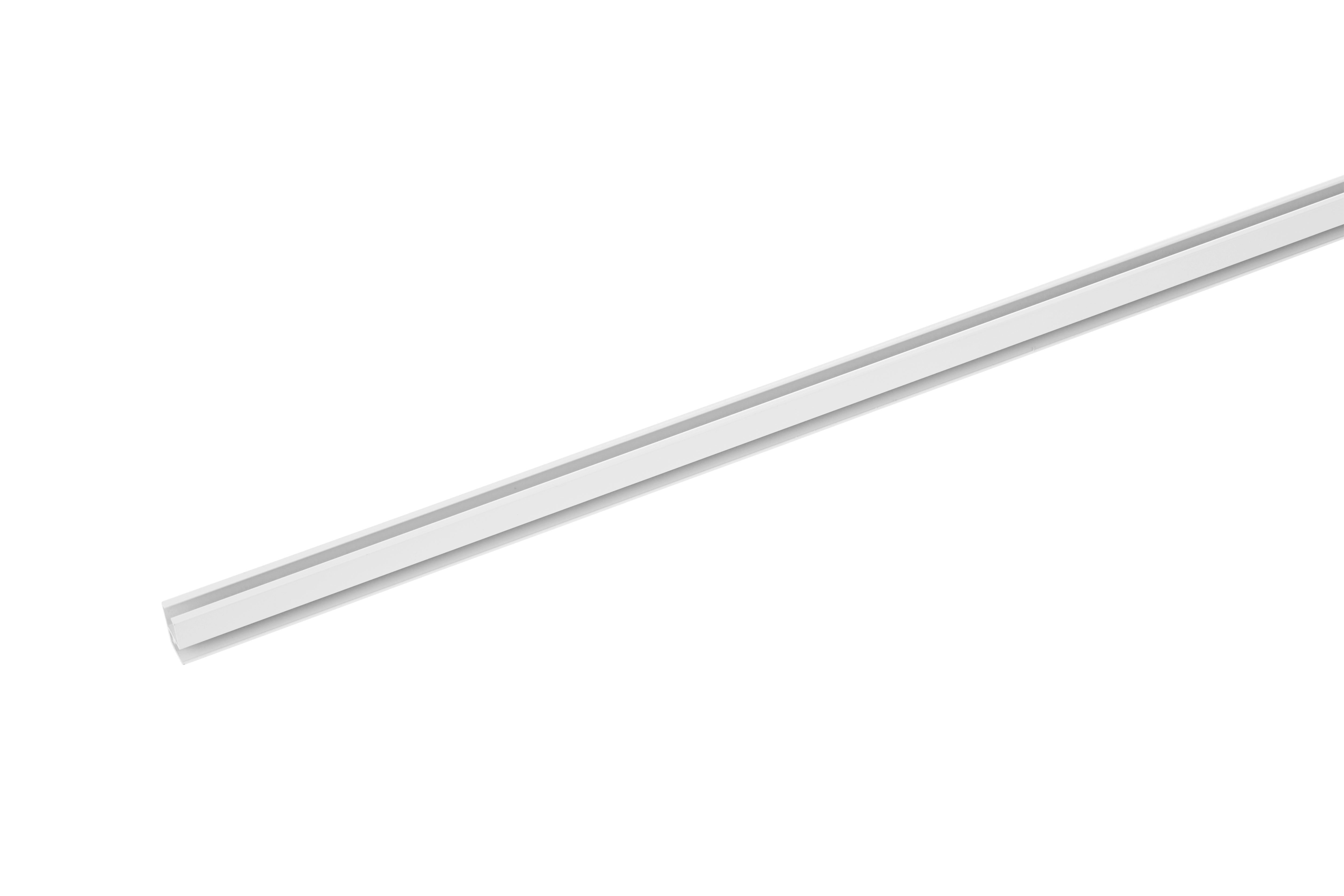 Vorhangschiene Style in Weiß - Weiß, Metall (240cm) - Premium Living