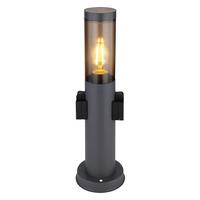Außenleuchte Boston in Anthrazit/Grau max. 23 Watt - Anthrazit/Grau, Design, Kunststoff/Metall (12,7/45cm) - Globo