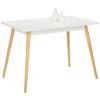MATBORD ANOUKA -BASED- - vit/naturfärgad, Modern, trämaterial/trä (110/76/70cm) - Based