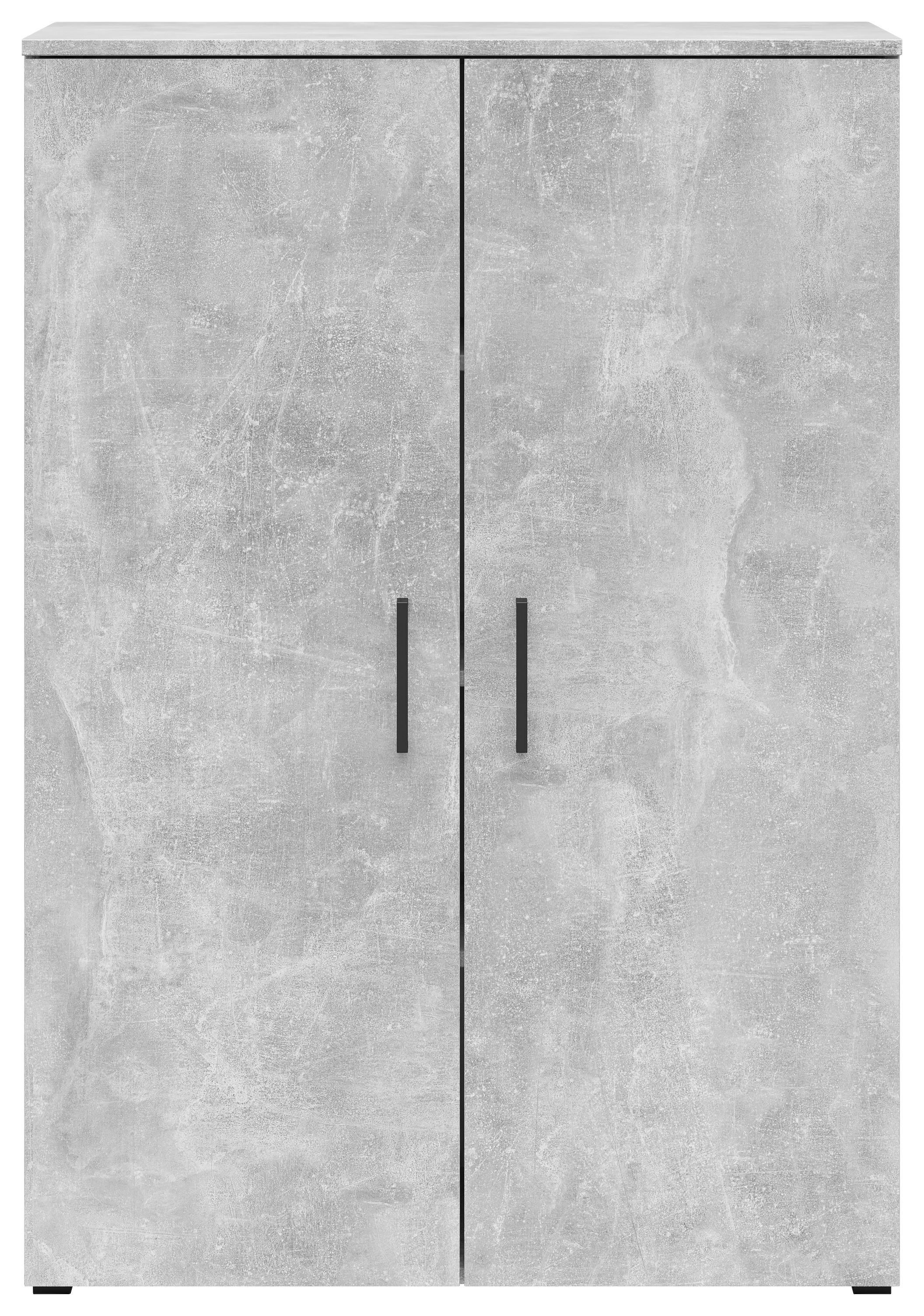 Kommode Multistauraum Grau - Anthrazit/Schwarz, MODERN, Holzwerkstoff/Kunststoff (80/115/40cm) - Mömax