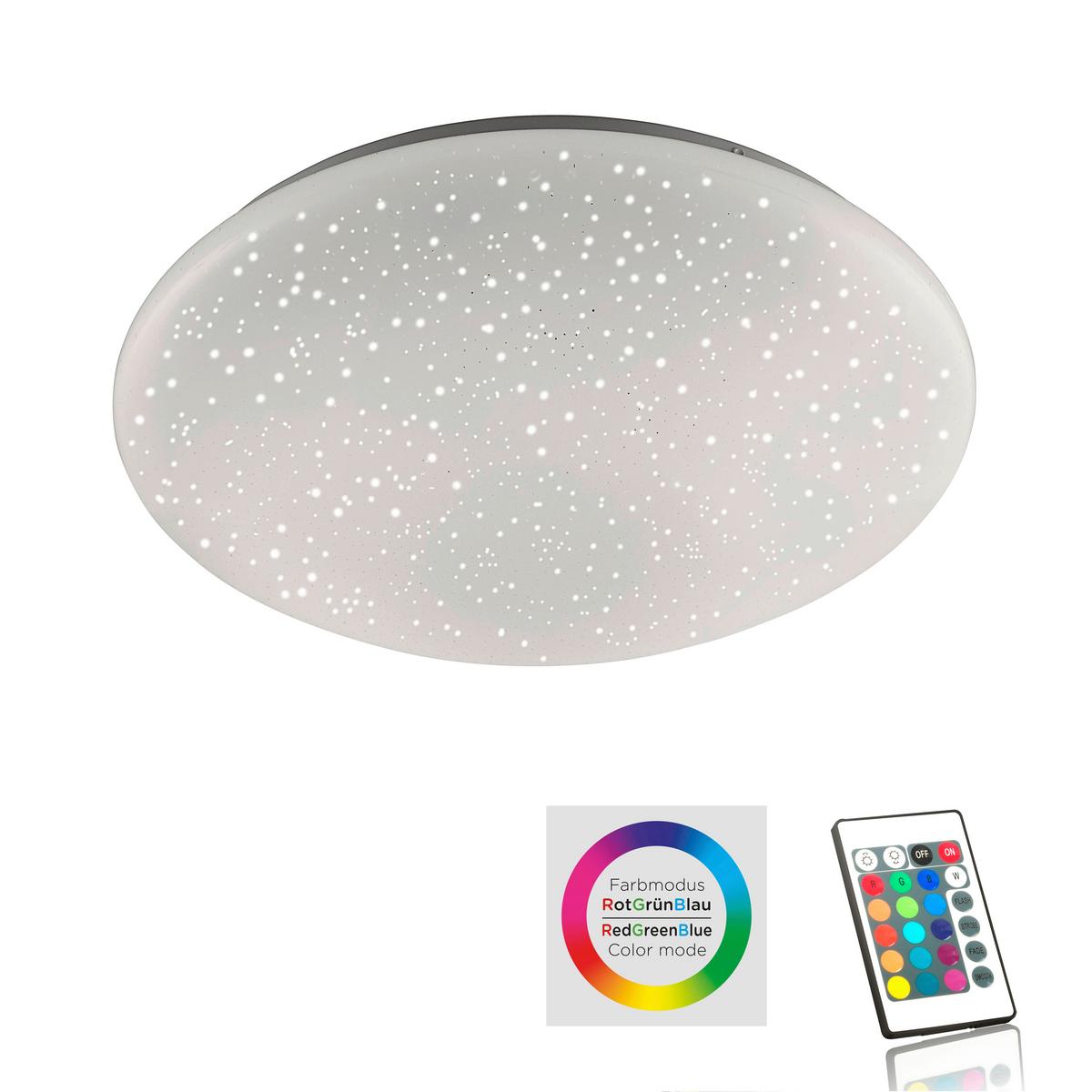 LED-Deckenleuchte Skyler max. 8 Watt - Weiß, Basics, Kunststoff (39/39/12cm)