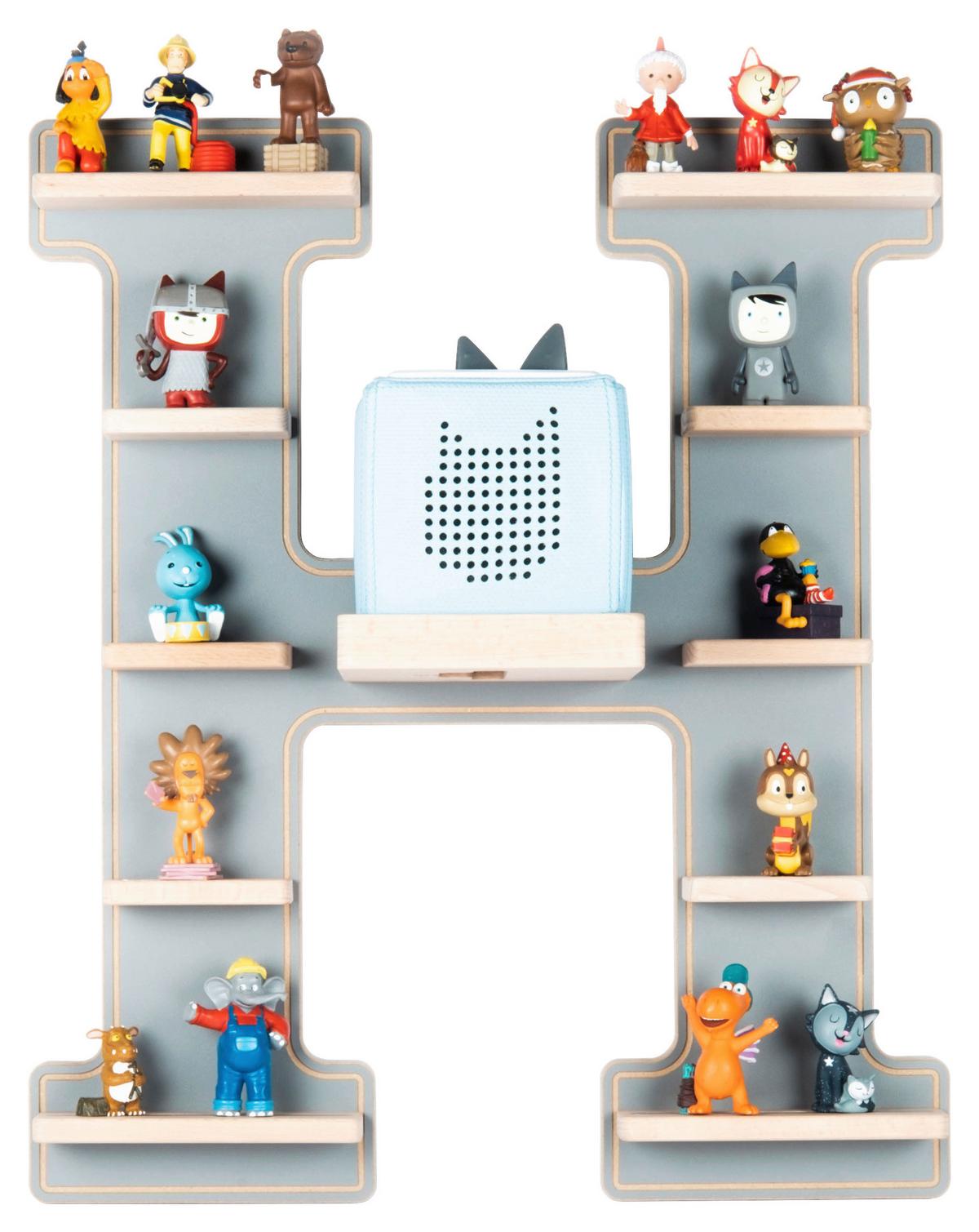 KINDERREGAL BOARTI - Grau, Modern, Holzwerkstoff (46/54/19cm) - MID.YOU