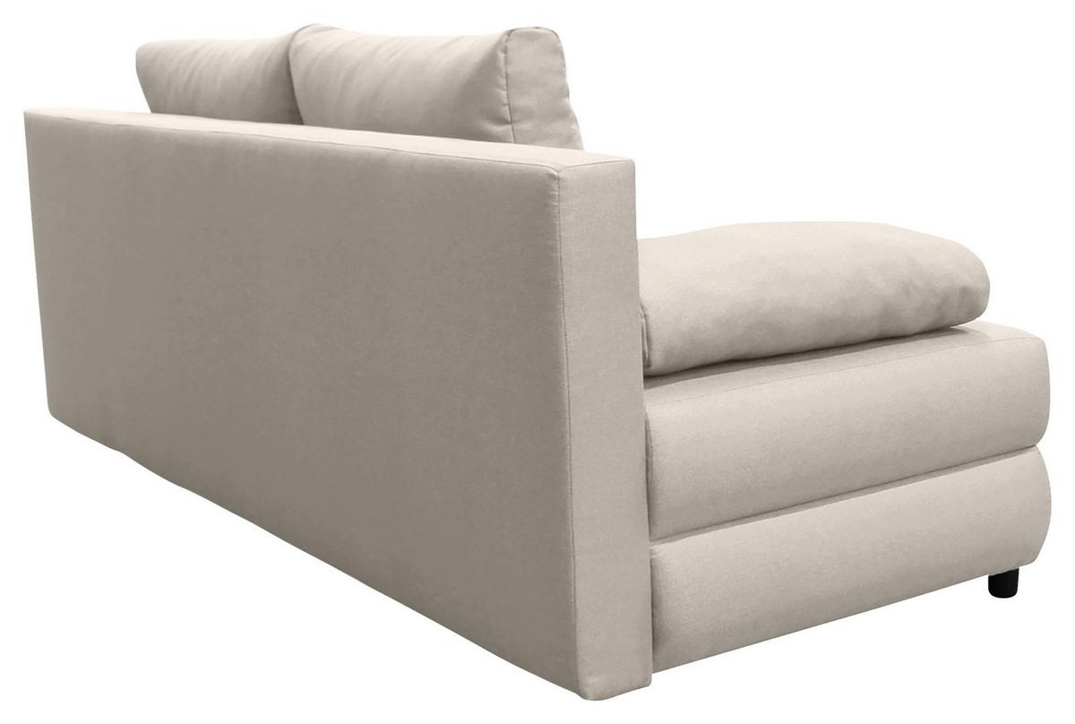 SOFA Z FUNKCJĄ SPANIA MELA - beżowy/czarny, Design, tworzywo sztuczne/tkanina (200/88/87cm) - P & B