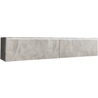 Nizka Omarica Lowa, Videz Betona, Led - siva, Trendi, umetna masa/leseni material (140/30/33cm) - P & B