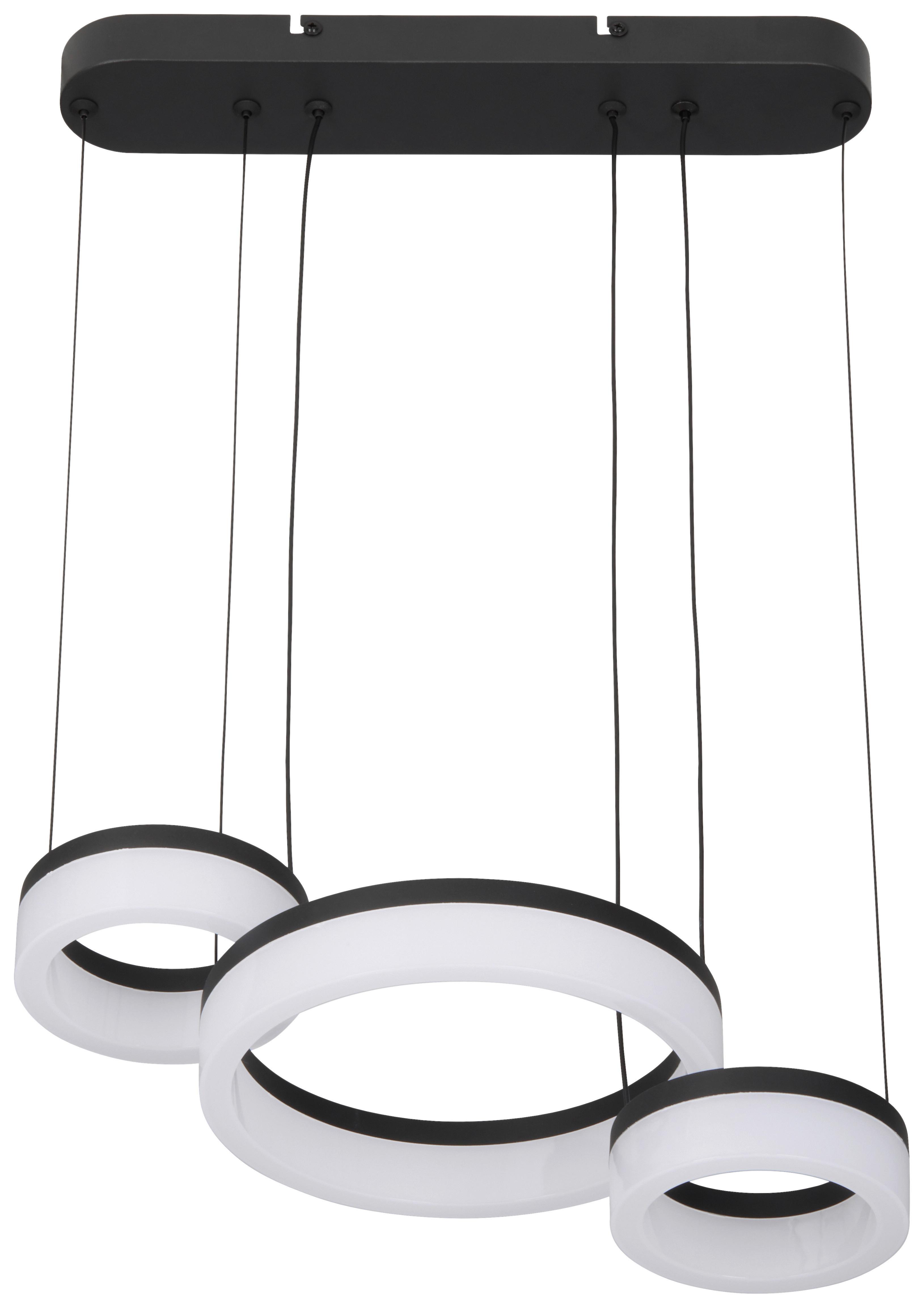 LED-HÄNGLAMPA GUTZI - svart, Modern, metall/plast (40cm)