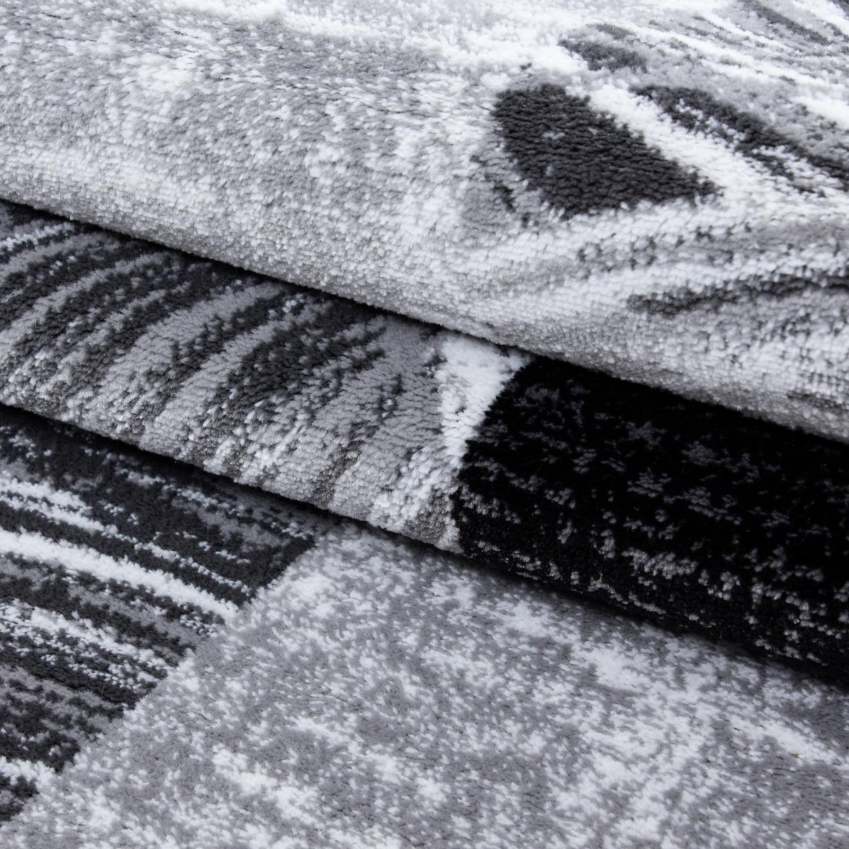 Webteppich Parma Schwarz ca. 200x290cm - Schwarz, KONVENTIONELL, Textil (200/290cm)