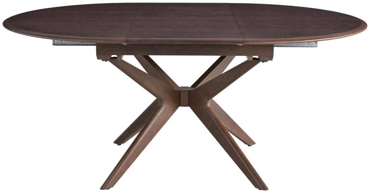 Jedilna Miza Valeta, Barva Oreha, 180x130 - barva oreha, Moderno, kovina/leseni material (180/130/75cm) - MID.YOU