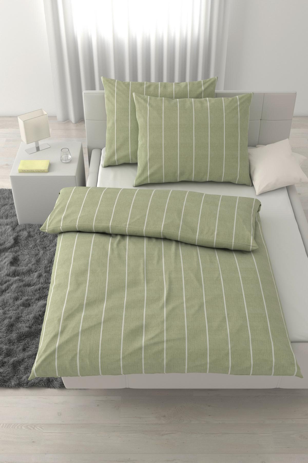 Posteljnina Tyline Xxl - žajbljevo zelena, Moderno, tekstil (200/200cm) - Mömax