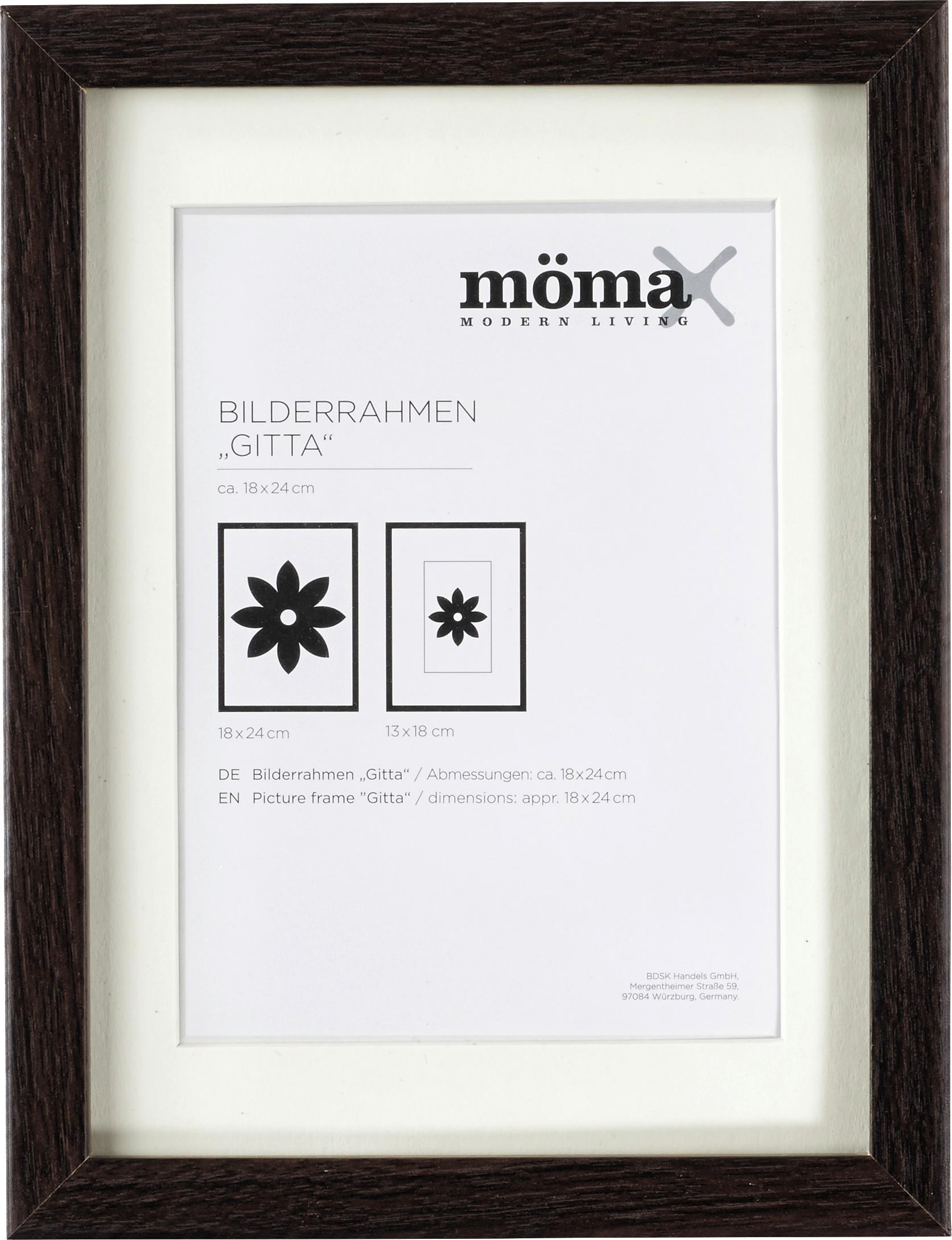 Okvir Za Slike Gitta - wenge, Moderno, steklo/leseni material (18/24cm) - Modern Living