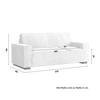3-SITS SOFFA LIAM - vit/svart, Modern, trä/textil (210/84/90cm) - Bessagi Home