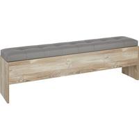 Škrinja-klupa Chanton - boje bora/tamno siva, Lifestyle, drvni materijal/metal (185/56/36,8cm) - Modern Living