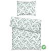 Bettwäsche Bio-Anna Design Weiß/Jadegrün ca. 140x200cm - Jadegrün/Weiß, Natur, Textil (140/200cm) - ecoTree