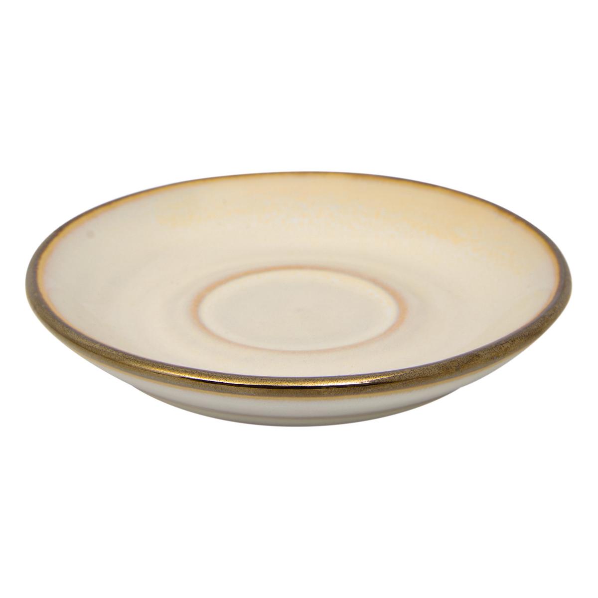 Ceașcă espresso cu farfurioară Ella cca. 90 ml - bej, Modern, ceramică (90ml)