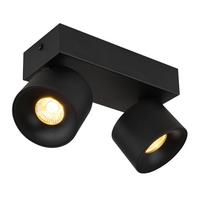 LED-Strahler Rae Schwarz max. 6 Watt - Transparent/Schwarz, Design, Kunststoff/Metall (20,5/7,2/12cm) - Globo