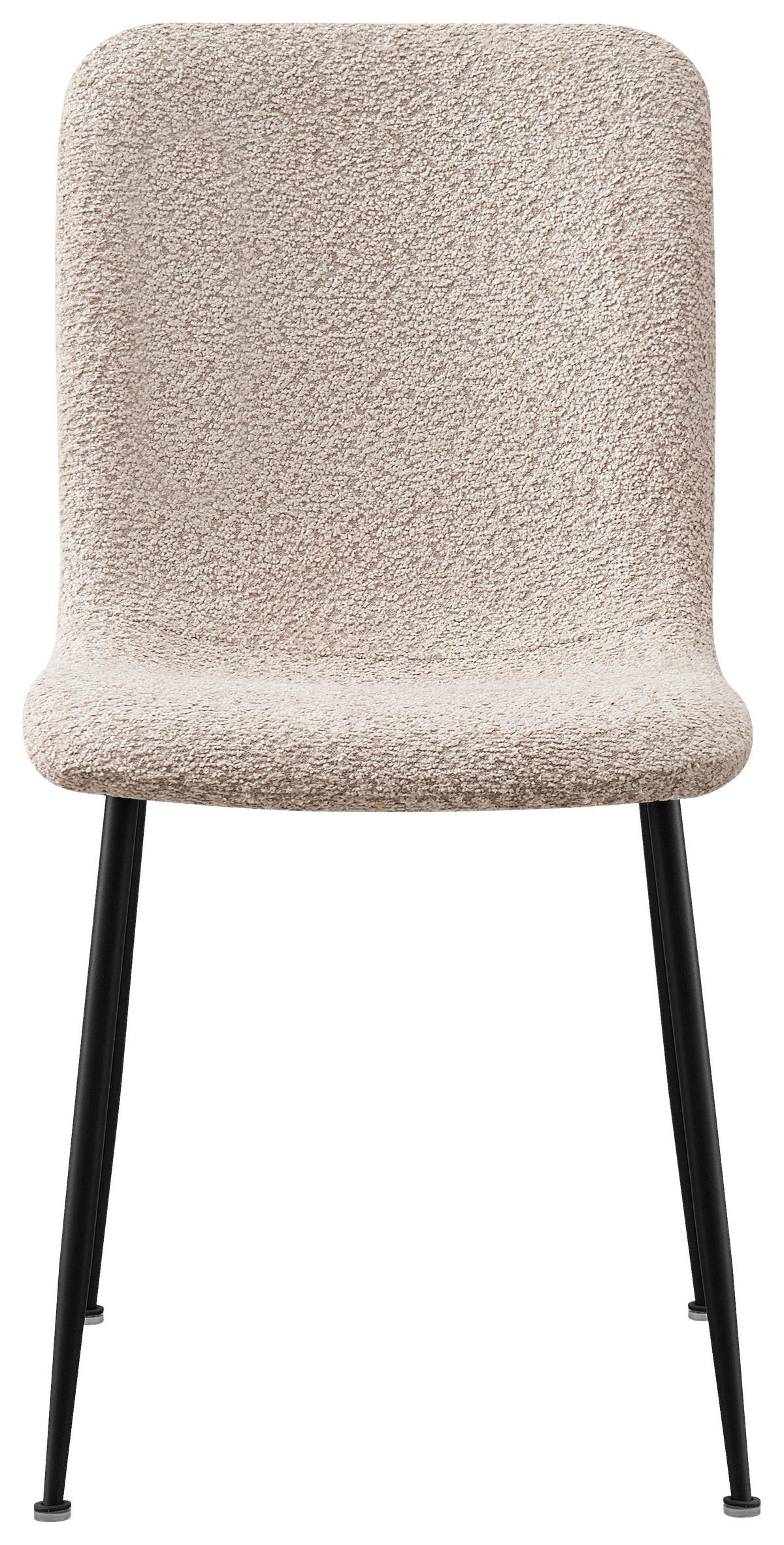 Stol Mila - črna/bež, Moderno, kovina (43/82/57cm) - Mömax