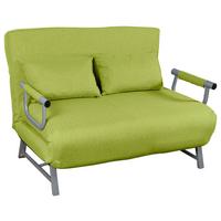 Zofa S Funkcijo Ležišča Kolino Ii, Zelena - siva/zelena, Moderno, kovina/tekstil (127/95/78cm) - MID.YOU