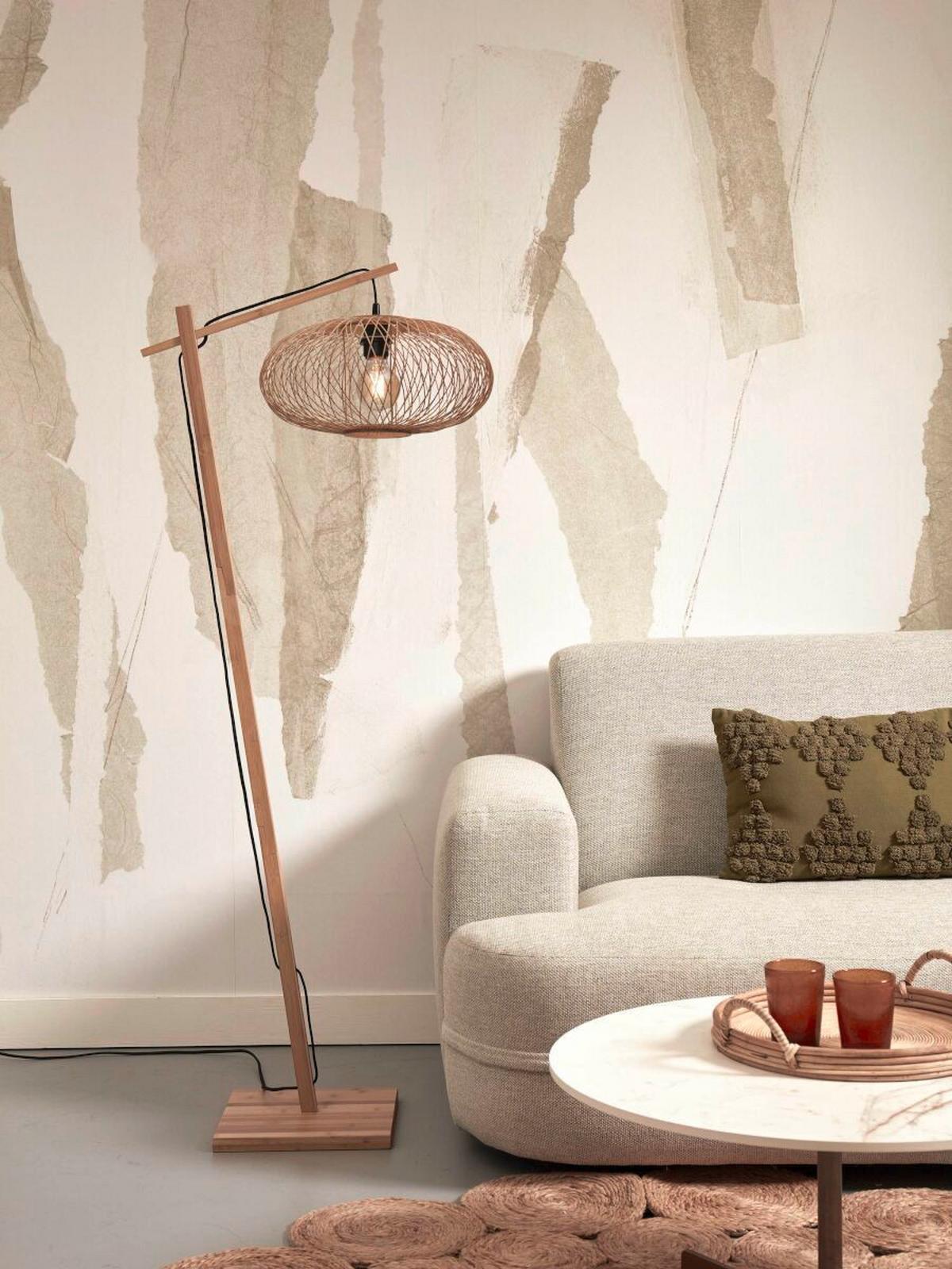 Stoječa Svetilka Cango, Naravna Barva - naravne barve, Trend (150/40/62cm) - Good & Mojo