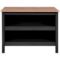 WYSPA KUCHENNA HELINA - czarny/biały, Konventionell, materiał drewnopochodny/drewno (124/91,5/75cm)