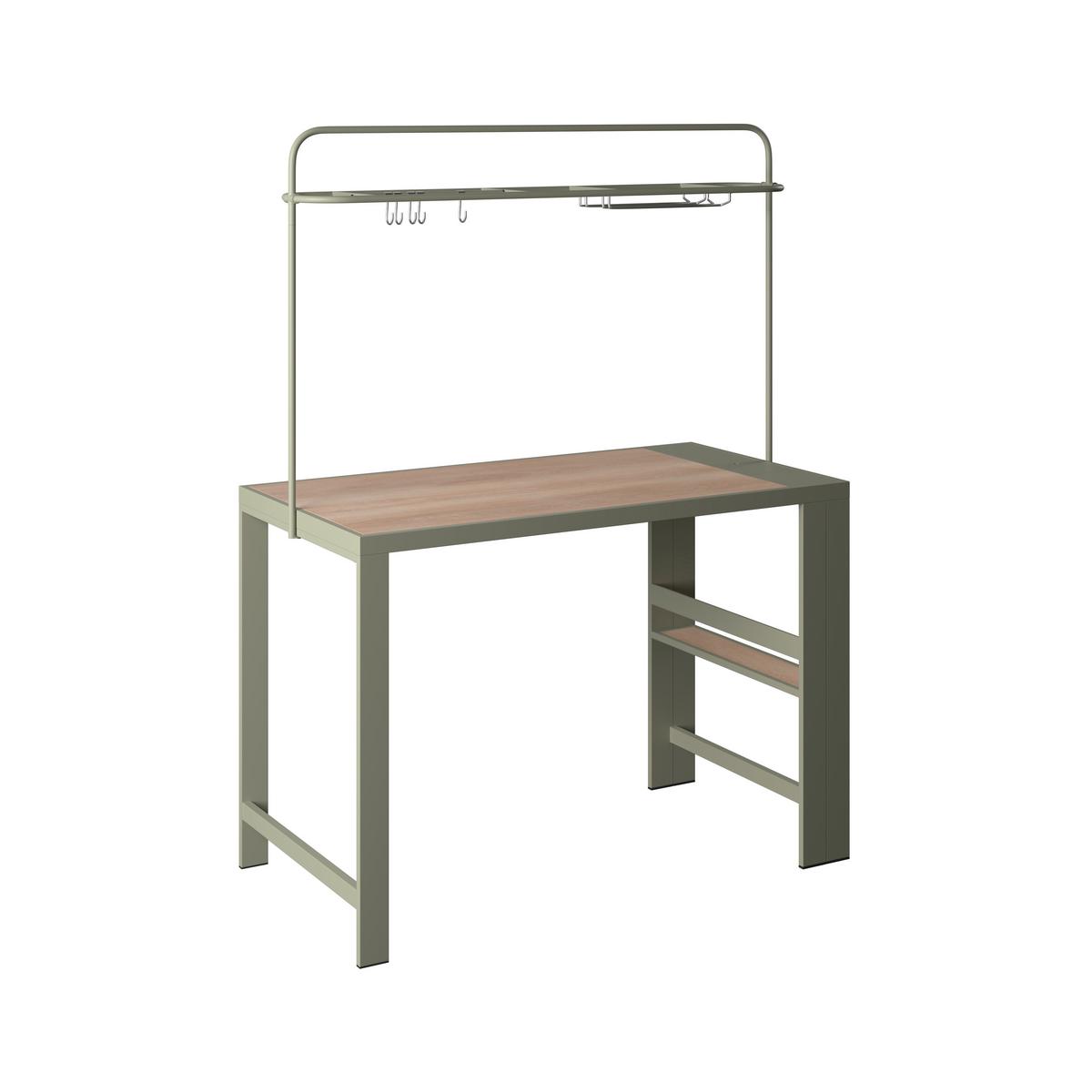 Gartenset Nelli Beige/Grün/Naturfarben - Beige/Naturfarben, MODERN, Kunststoff/Textil