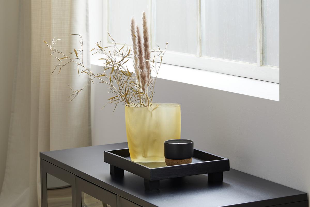 Váza Sahara - borostyánszínű, Modern, Üveg (19/12/20cm) - Modern Living