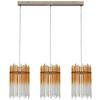 HÄNGLAMPA STAB - bärnstensfärgad/champagne, Modern, metall/glas (81/20/150cm)