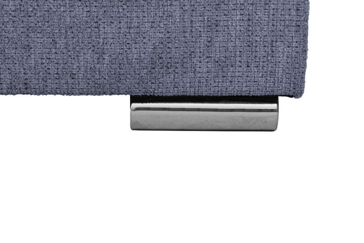 Kutna Garnitura Senso - tamno plava/boje kroma, Moderno, tekstil/drvo (197/346/183cm) - Modern Living