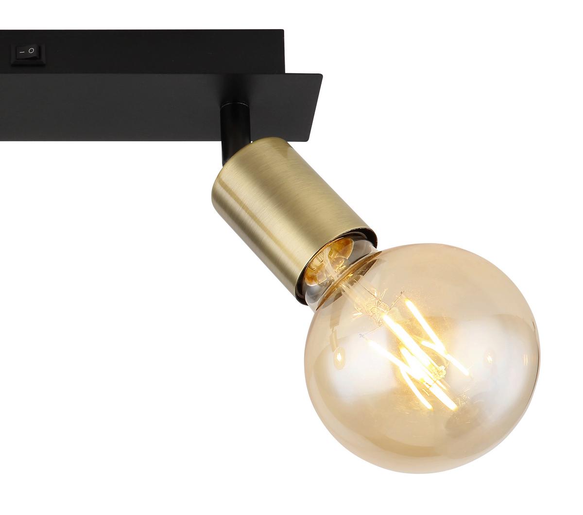 Strahler Lilliana in Schwarz max. 40 Watt - Schwarz, Design, Metall (25/6/10,5cm) - Globo