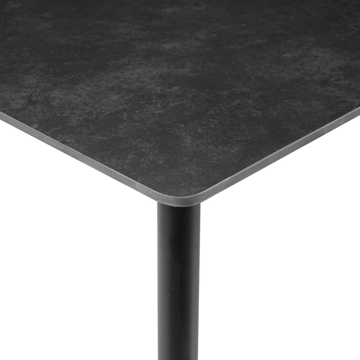 Jedilna Miza Julliette, 160x90cm - temno siva/črna, Moderno, kovina/keramika (160/90/76cm) - MID.YOU