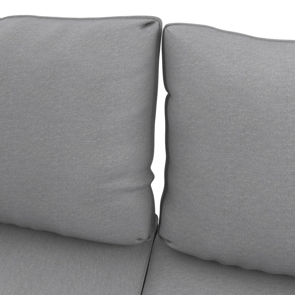 Lounge Garnitura Sallie, Siva, Akacija, 3-Delno - siva/črna, Moderno, kovina/les (205/76,5/152cm) - Bessagi Garden