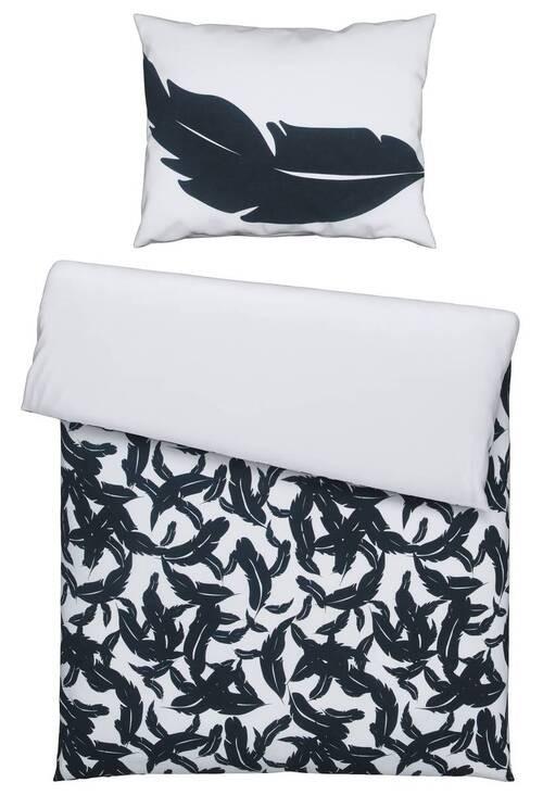 Ágyneműhuzat-garnitúra Sylvana - fekete/fehér, Romantik / Landhaus, textil (140/200cm) - Bessagi Home