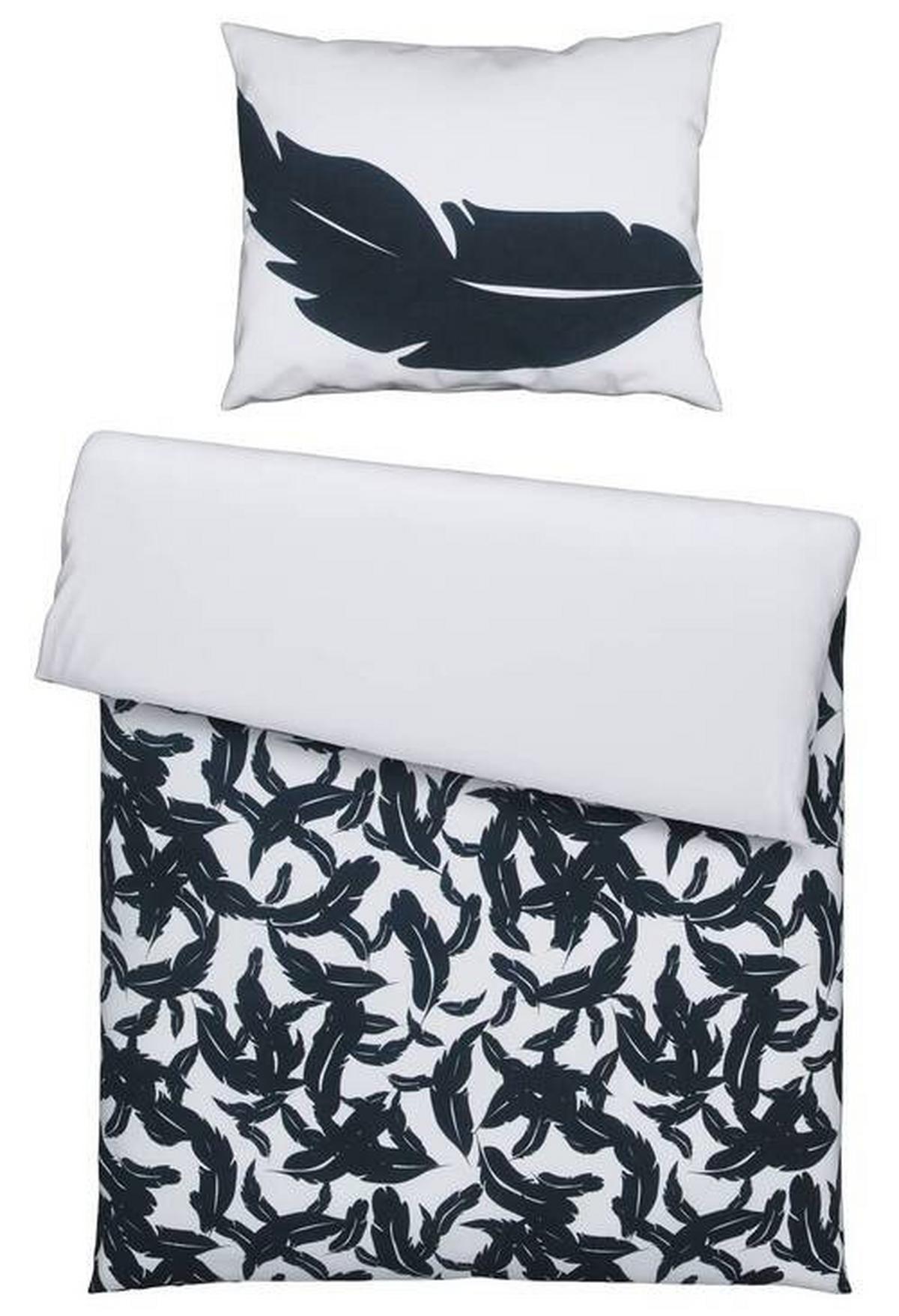 Ágyneműhuzat-garnitúra Sylvana - fekete/fehér, Romantik / Landhaus, textil (140/200cm) - Bessagi Home