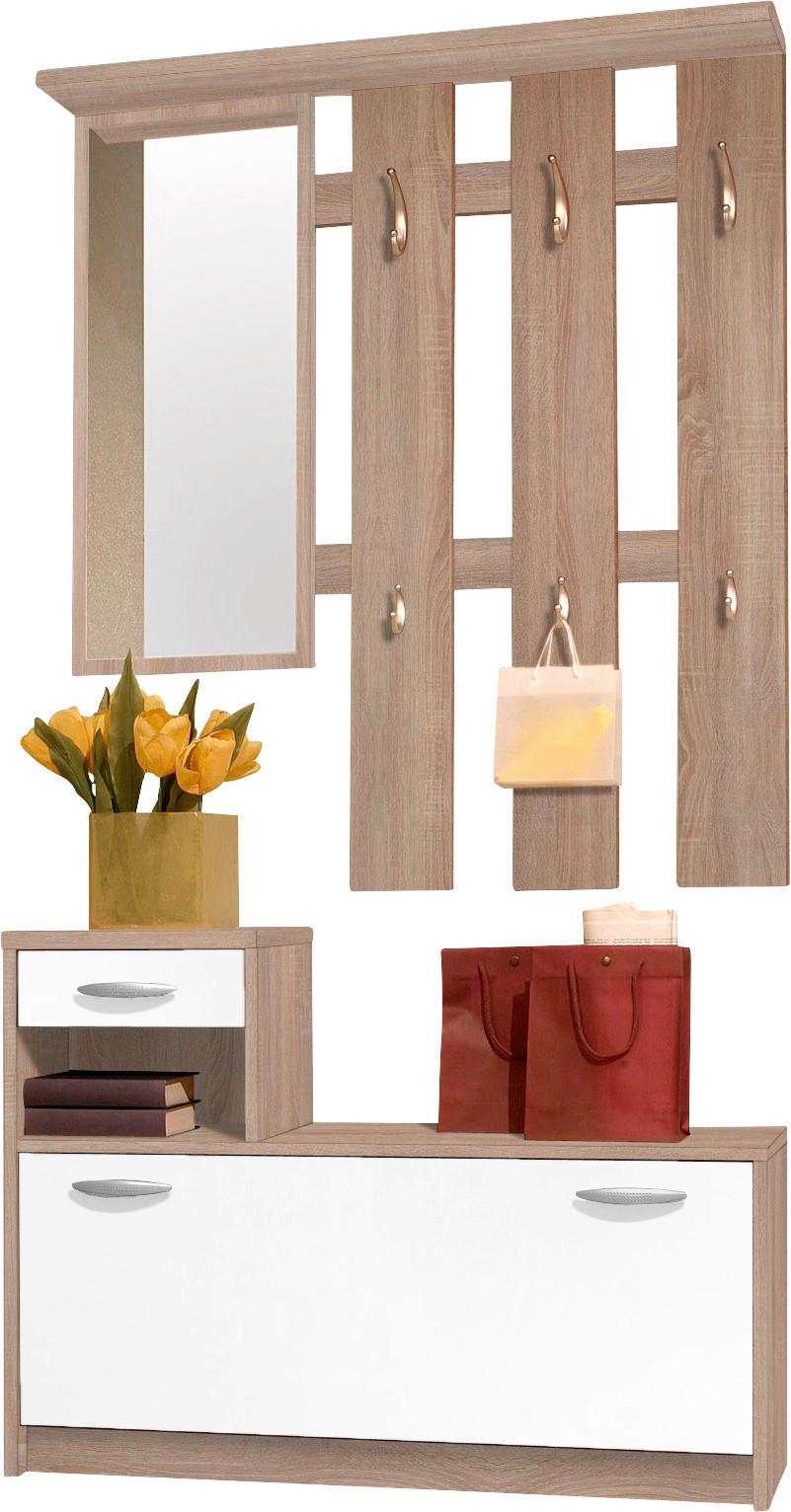 PRZEDPOKÓJ VERA -PV- - kolor dębowy/biały, Design, materiał drewnopochodny (100/190/26cm) - Carryhome