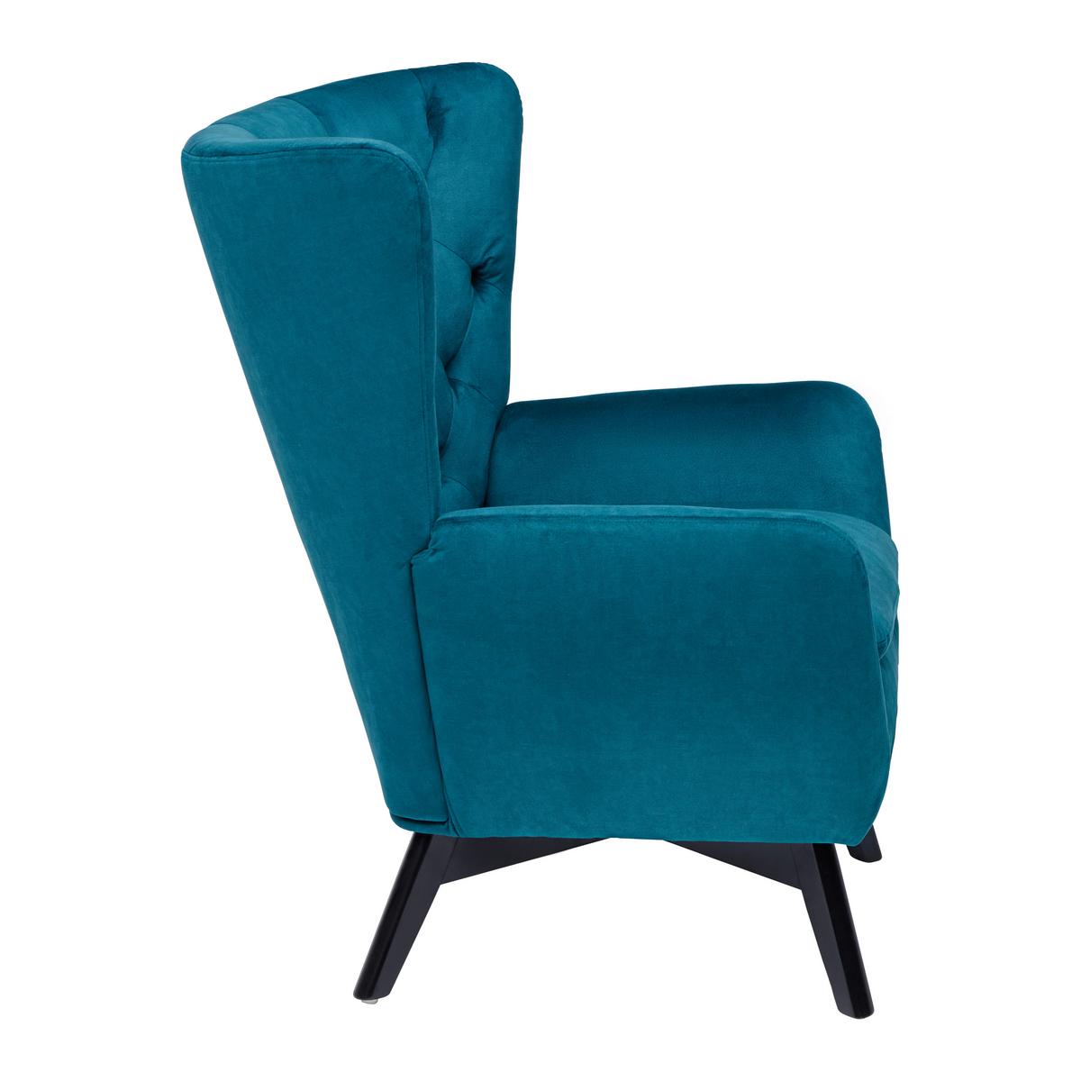 Fotel Vienna - olajkék, Modern, textil/fém (80/84/86cm) - Mömax