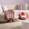 COUSSIN DÉCORATIF BETTY - Mauve/blanc, KONVENTIONELL, textile (40/40cm) - Mömax