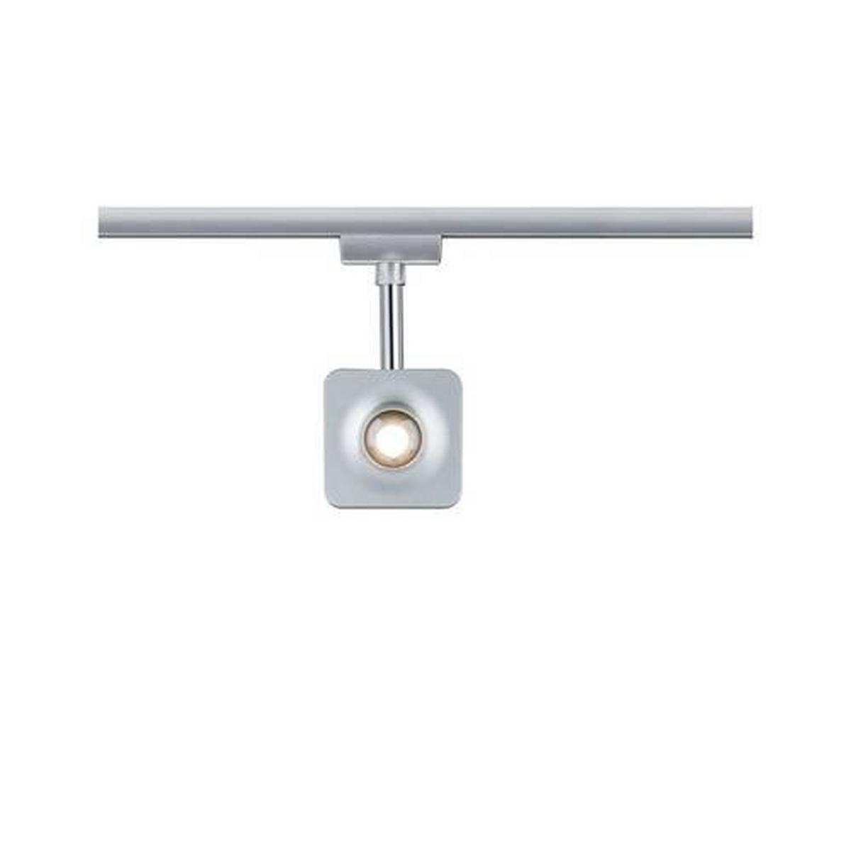 Schienensystem-Strahler Spot Cube in Chromfarben max. 8 W - Chromfarben, Basics, Kunststoff/Metall (1,7/16,5cm) - Paulmann