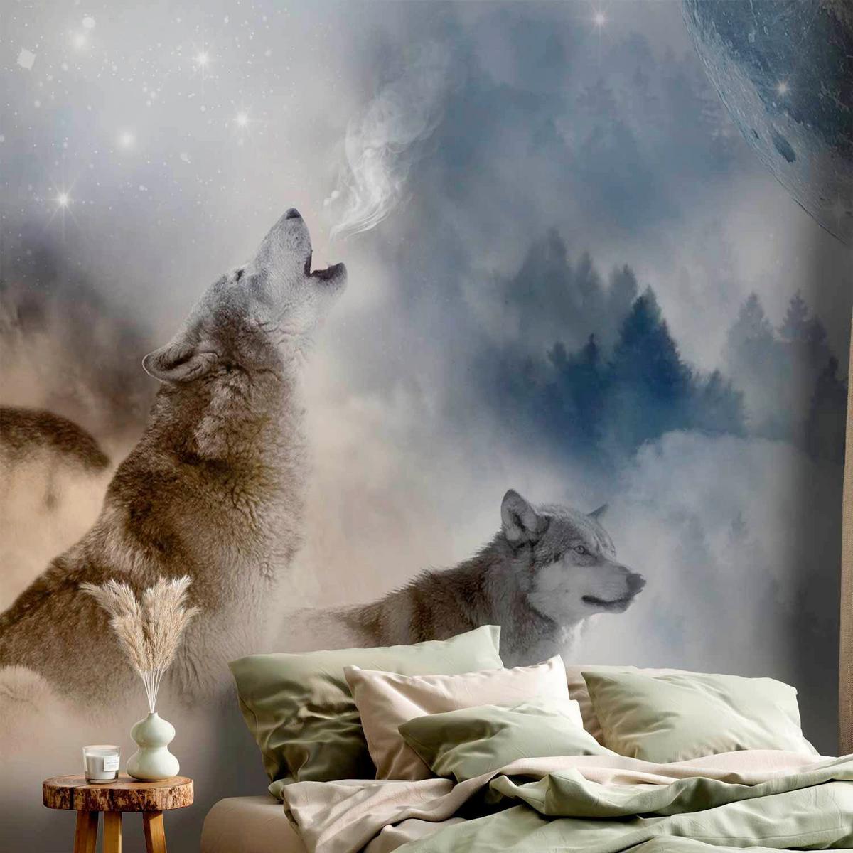 Fototapeta Pack, 200x140cm - pastelno modra/siva, Trendi, tekstil (200/140cm) - artgeist