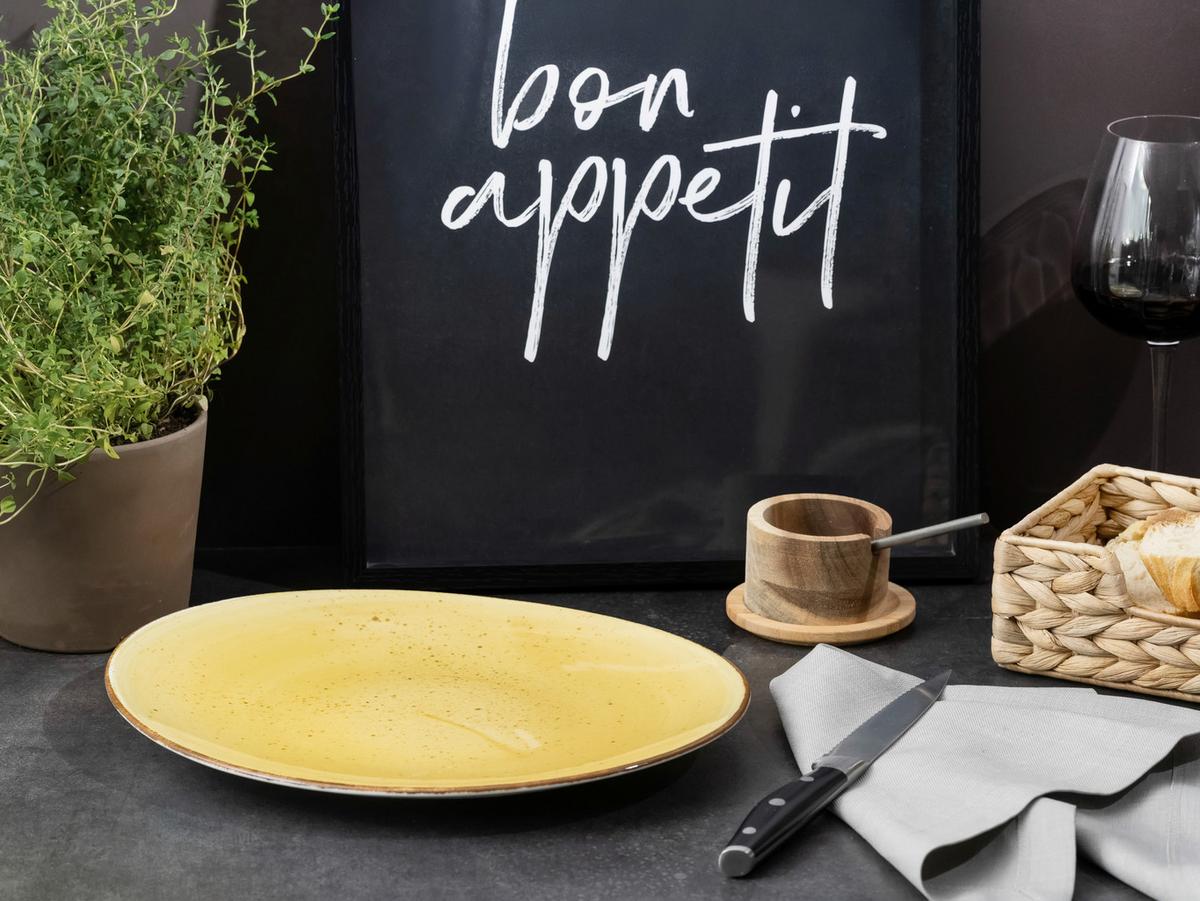 Set Krožnikov Za Zrezke Curry, 4-Delni - barve karija, Basics, keramika (30,5/26cm) - Creatable