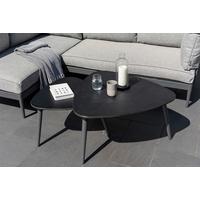 Gartenbeistelltisch July Dunkelgrau ca. 80x42x77,5cm - Dunkelgrau, MODERN, Karton/Metall (80/42/77,5cm)
