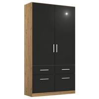 Dulap Usi Rotative Berlin - stejar Artisan/gri, Modern, material pe bază de lemn (91/197cm) - Modern Living
