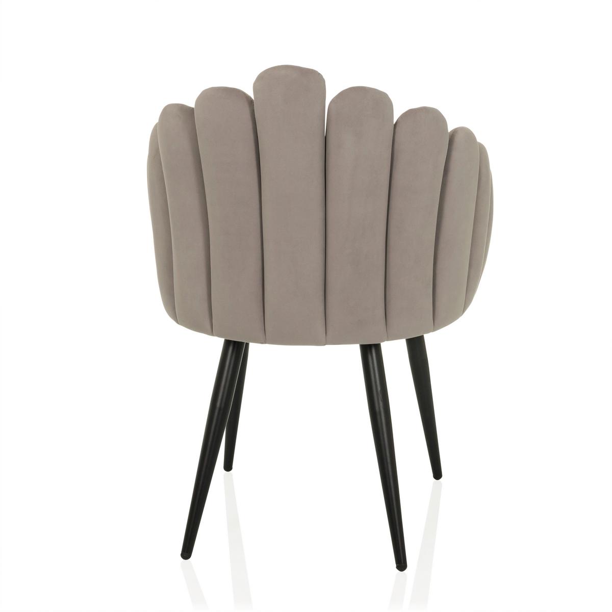 Naslanjač Scallore, Siva - siva, Moderno, kovina/tekstil (63/84/56cm) - MID.YOU