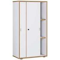 Aktenschrank Salia B60 - Honigeiche/Weiss, Design, Holzwerkstoff (60/110/37cm) - P & B