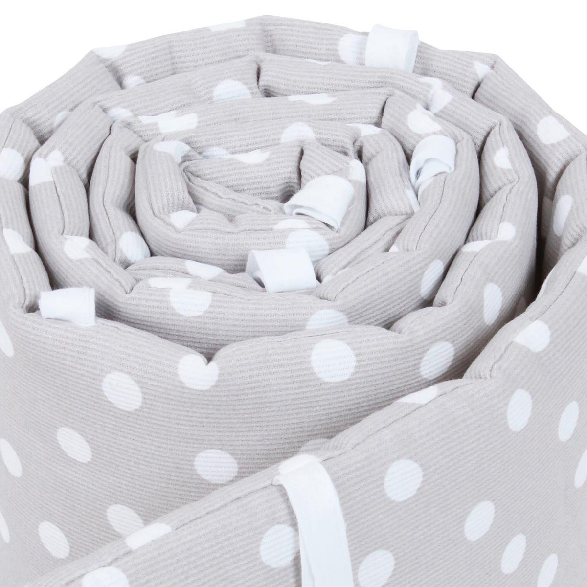 GNIAZDKO NESTCHEN ORIGINAL PIQUE - biały/szary, Basics, tkanina (149/24/2cm) - Babybay